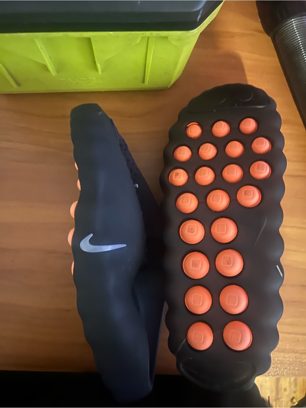 Nike Men’s Black Sneakers with Orange Pod Outsole